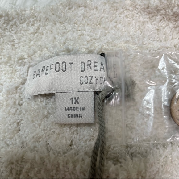 New Barefoot Dreams Cozychic Melange Boat Neck Button Pullover Size  1X - Picture 6 of 9